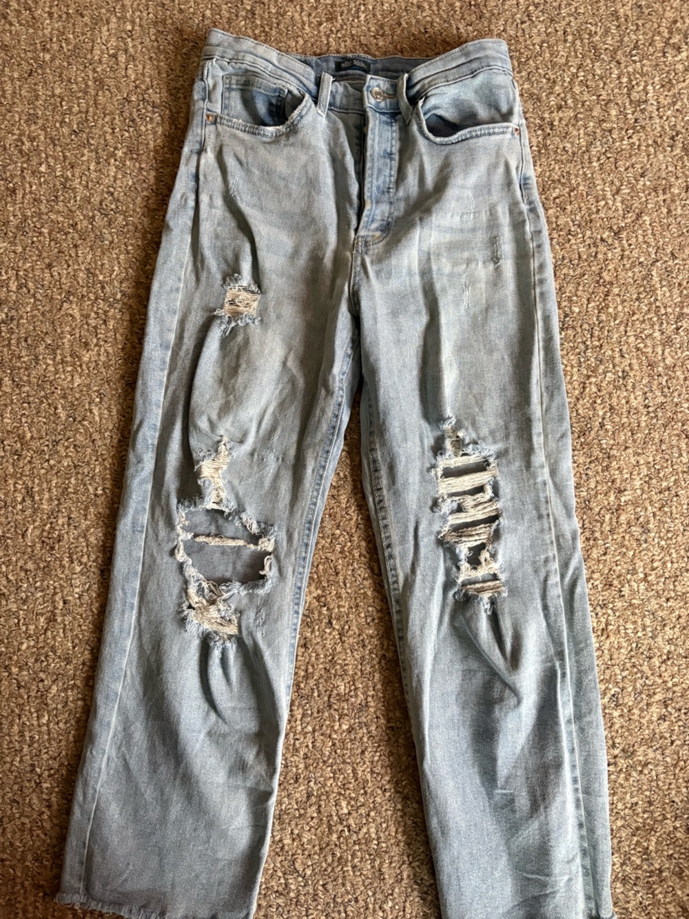 wild fable Light Blue Ripped Skinny Jeans